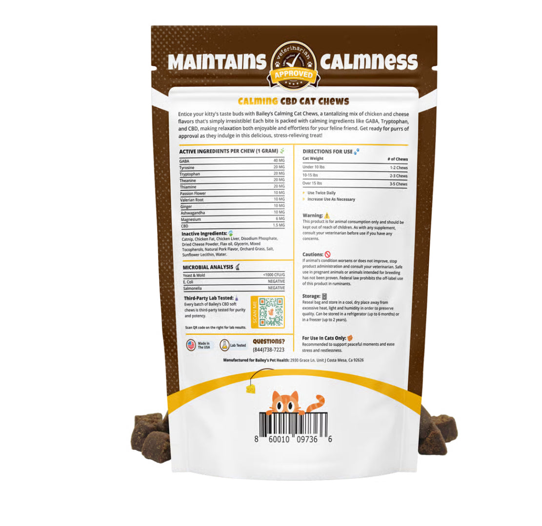 Bailey’s Calming CBD Cat Chews