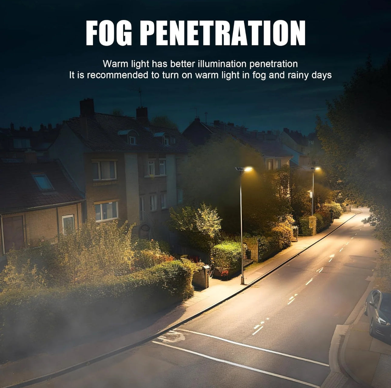 3800W Tri-Color Solar Street Lights Outdoor - Multi-Color
Adjustable Lighting - 7000K LED Street Light with Remote Control - Ideal for Parking Lot, Yard, Plaza - solar parking lot lights