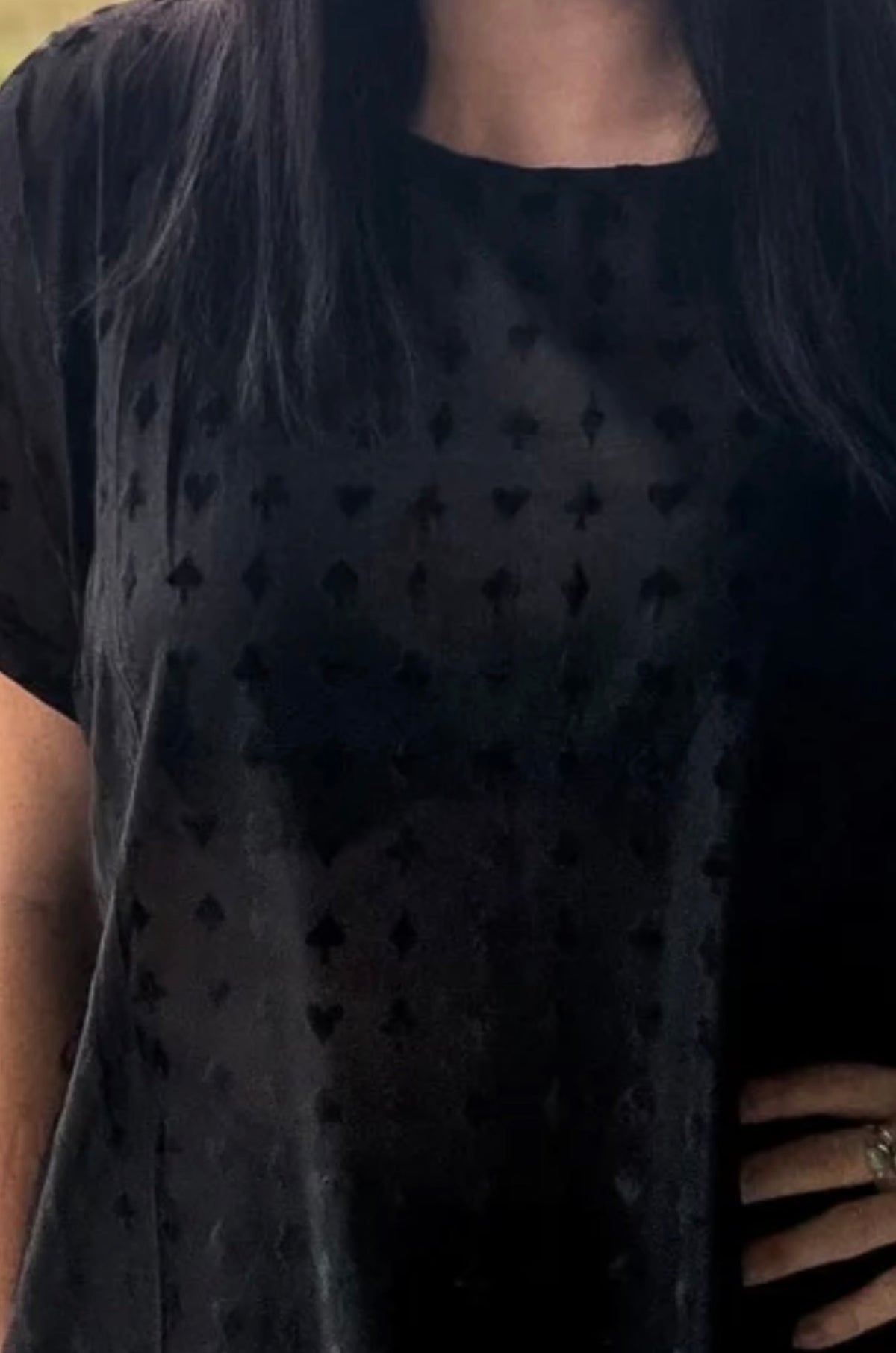 Blackjack Velvet Short sleeve mesh top