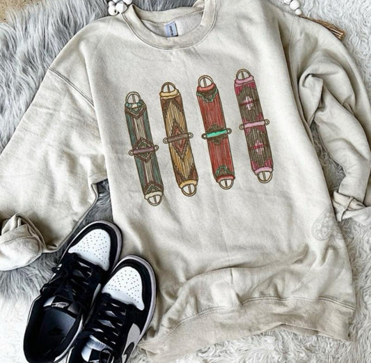 Cinches 3.0 Graphic Tee & Crewneck (tan)