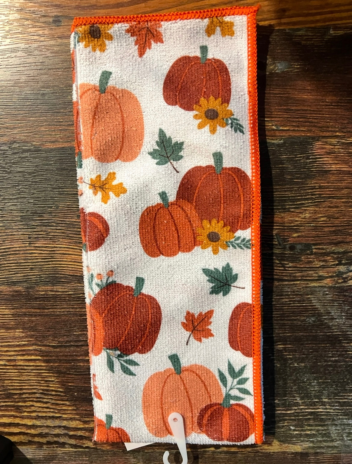 Reversible Microfiber Kitchen Towel - Pumpkin/ Pumpkin Pie