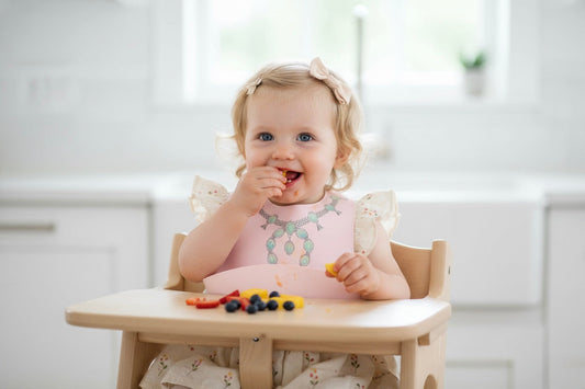 GREEN SQUASH WITH PINK BIB - PRECIOUS TURQUOISE BIBS