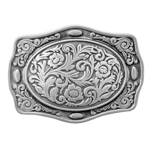Western Floral Belt Buckle
