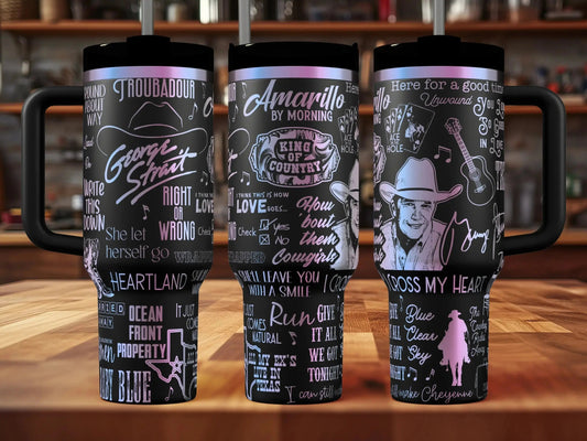 George Strait King of Country Engraved Tumbler | Genuine Stanley