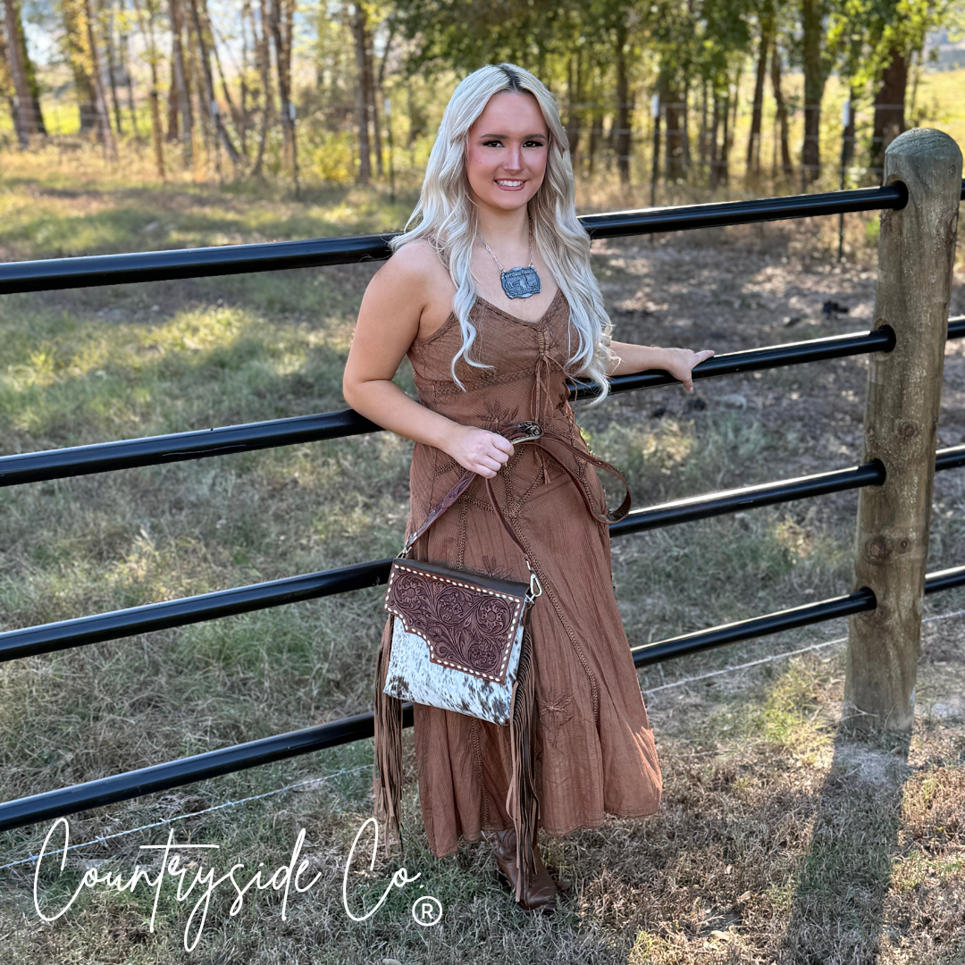 Georgia Conceal Carry Tooled Leather Purse