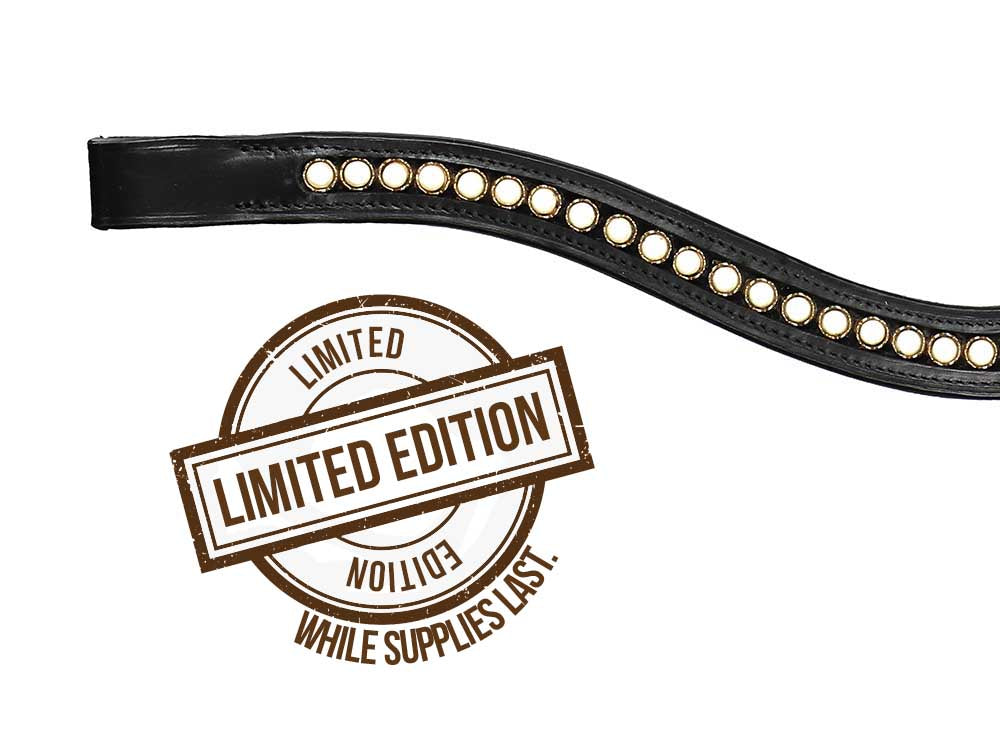 Gold Pearl Browband