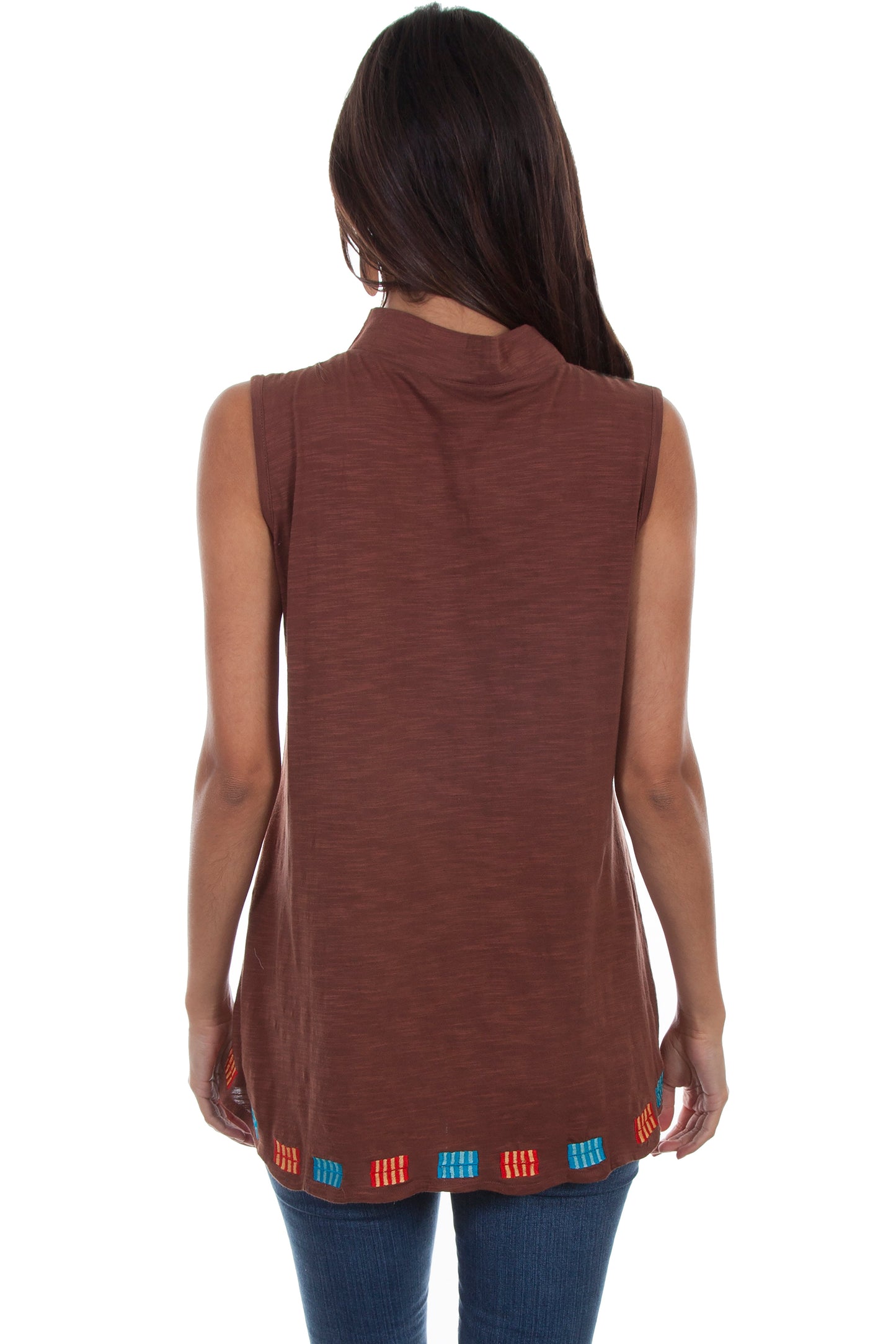 V-neck Tank W/beads - HC532
