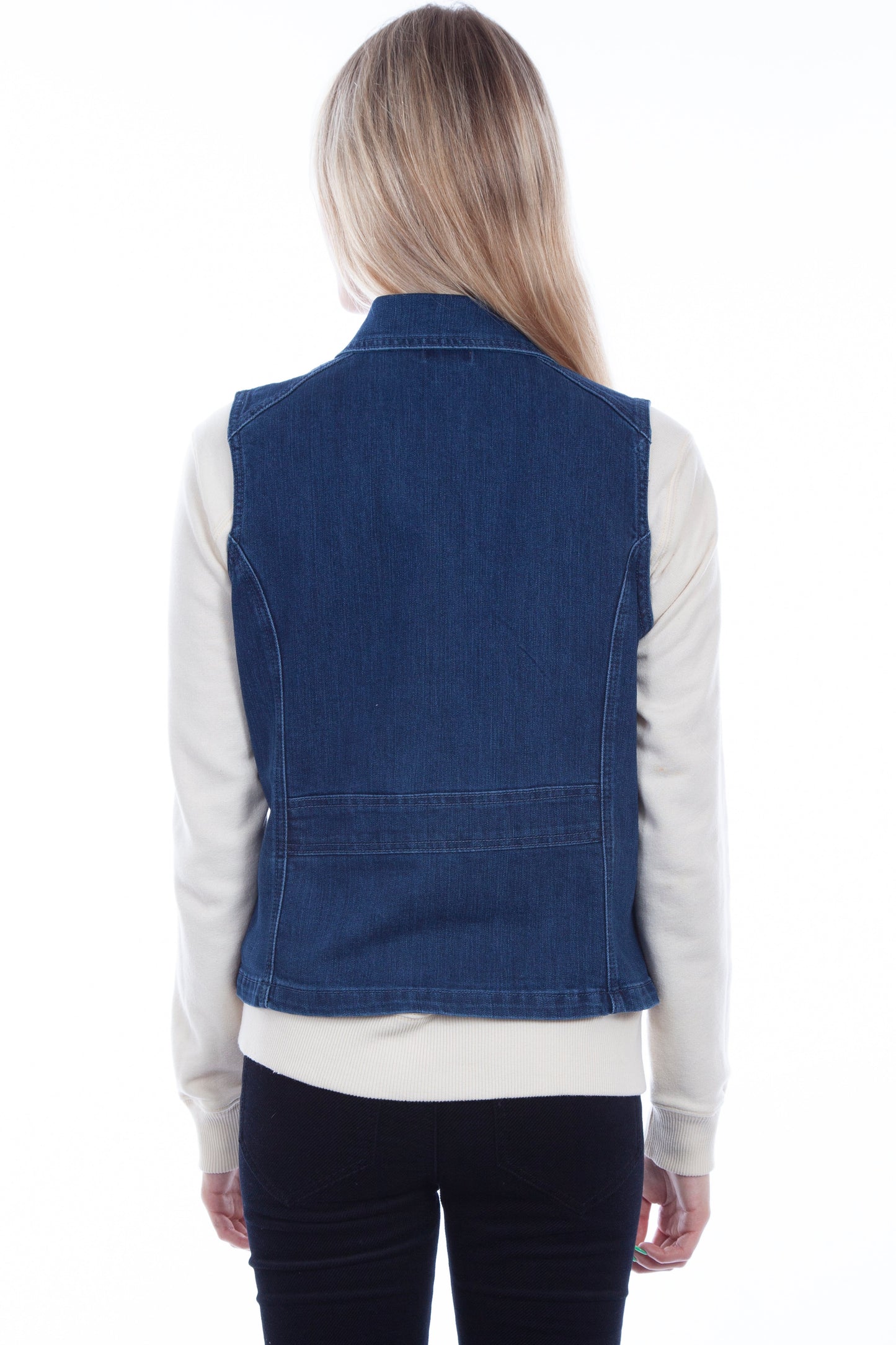 Denim Vest W/princess Seams - HC548