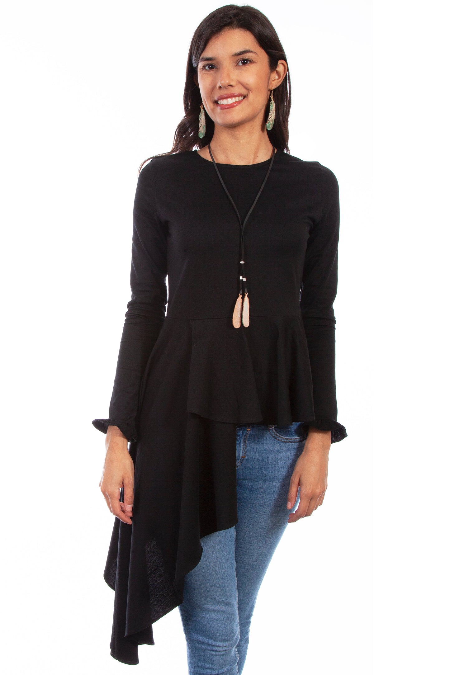 Top W/asymetrical Peplum - HC623