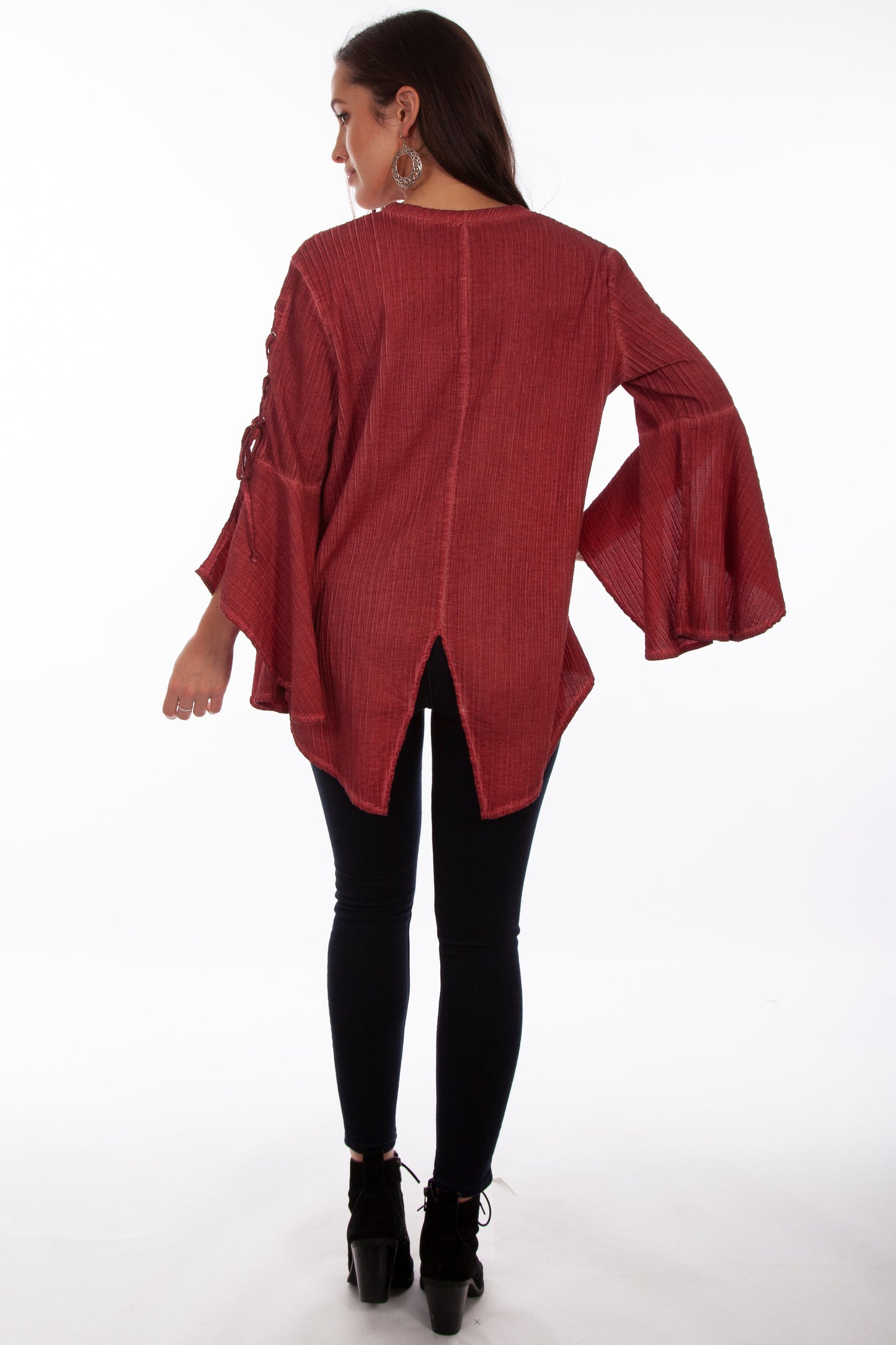 Tunic W/lace Up Sleeves - HC683