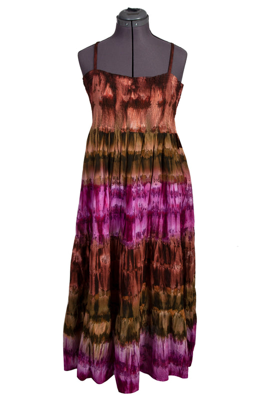 Tie Dye Spaghetti Strap Dress(tubeto - HC72