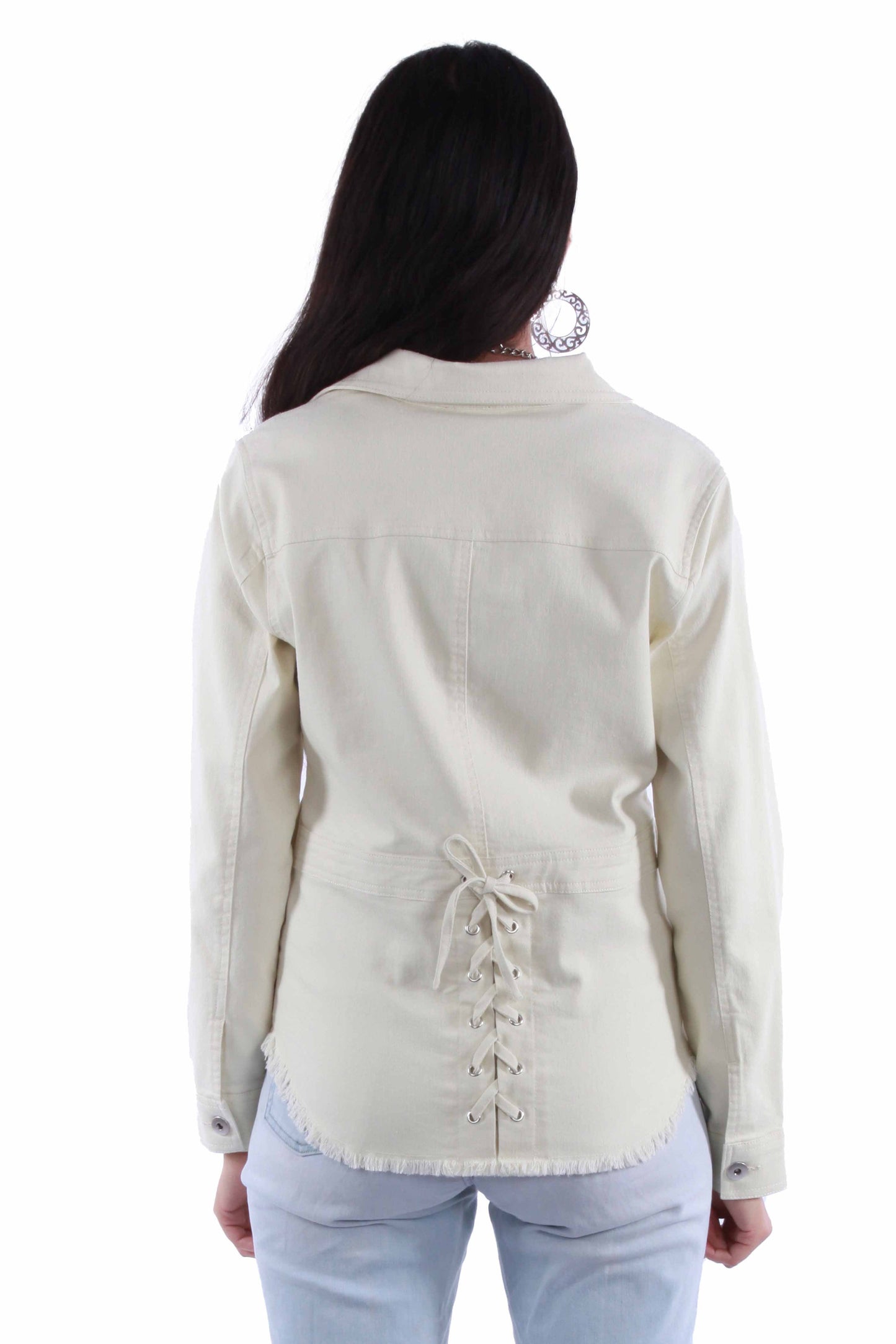 Zip Front Denim Jacket - HC913