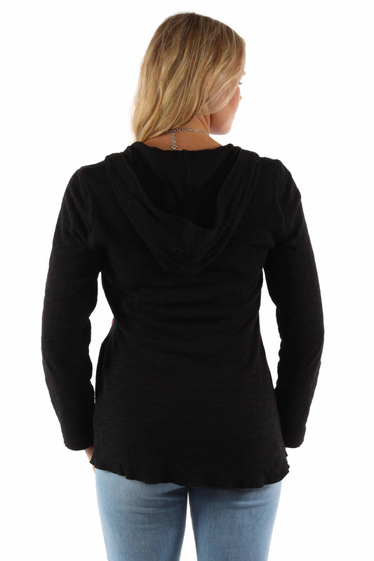 Double Knit Hoodie W/emb & Zip Front - HC941