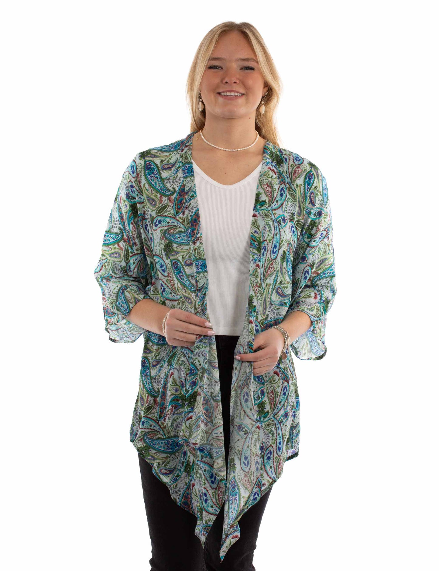 Paisley Print Kimono - HC948