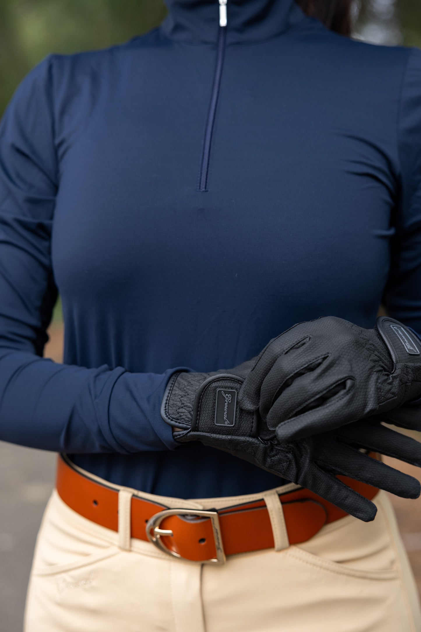 Ansa Genuine Goat Leather Riding Gloves