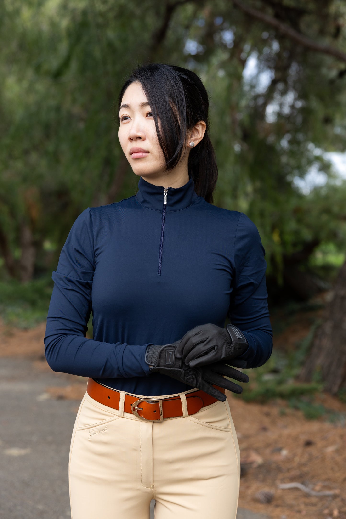 Ansa Genuine Goat Leather Riding Gloves