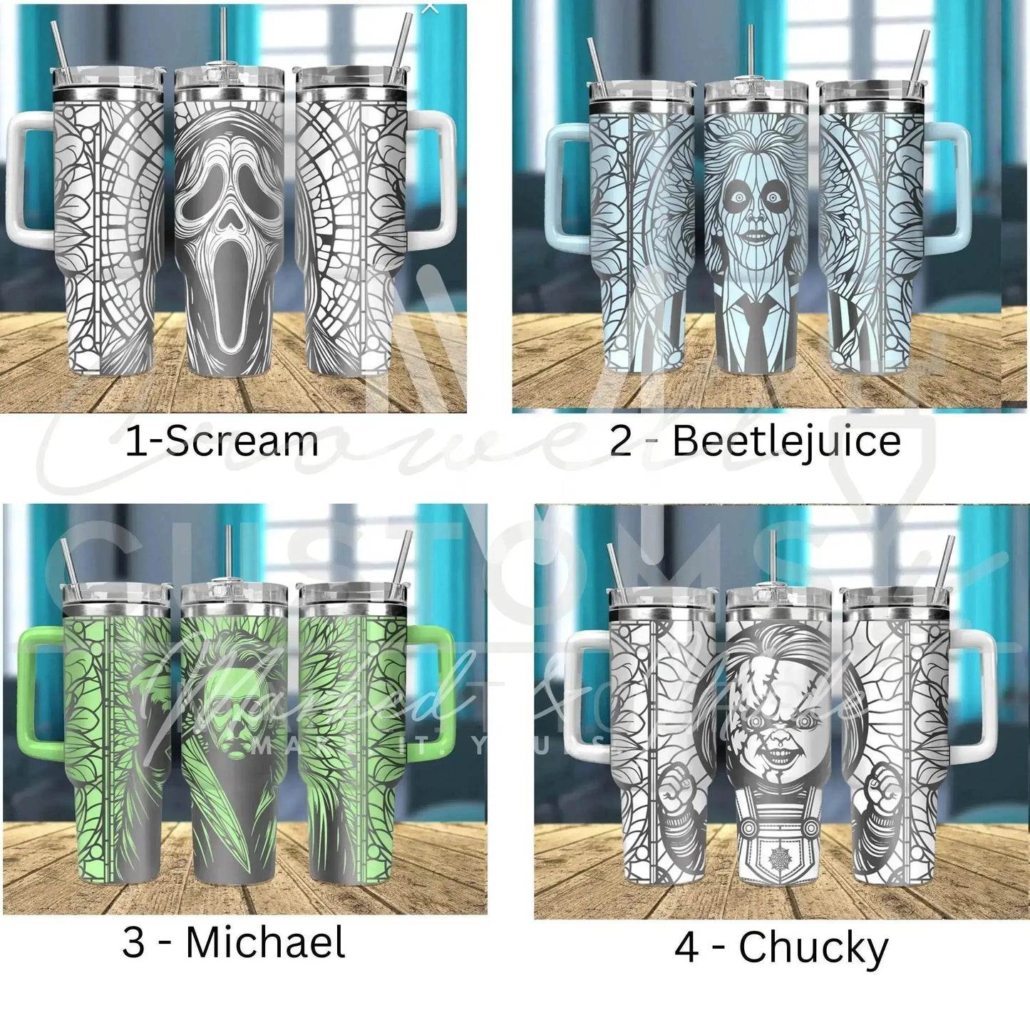 Halloween Tumbler | Genuine Stanley -Choose Your Nightmare - Engraved Tumbler | Genuine Stanley