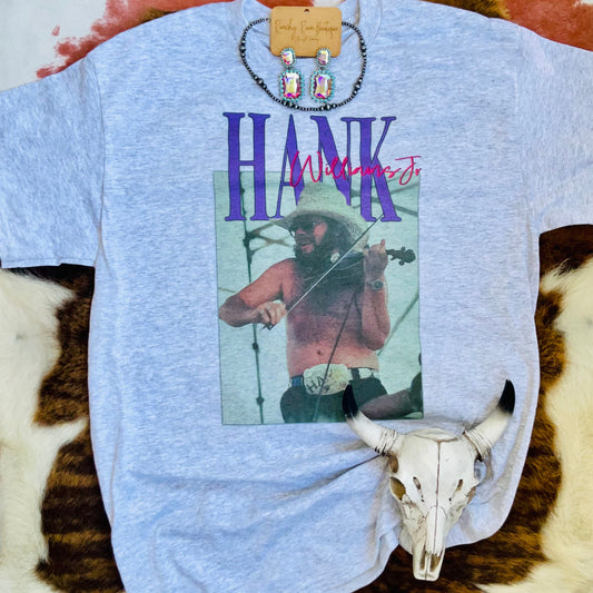 Hank Williams Jr. Vintage Graphic Tee – Western Country Music Shirt