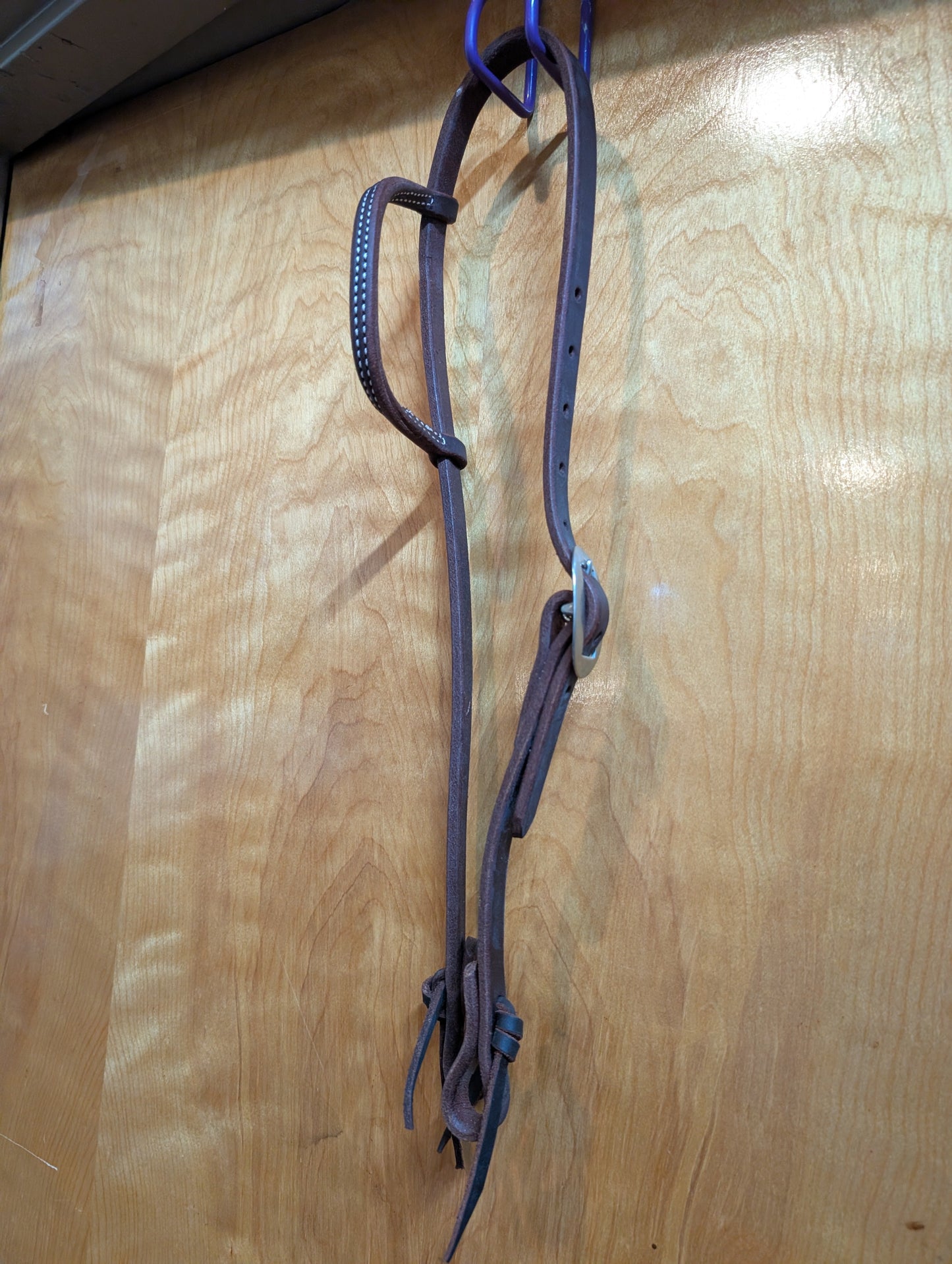 Harness Leather Oiled Sliding Ear Headstall