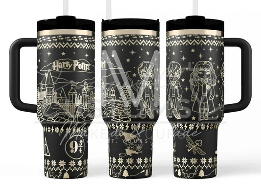 Harry Potter Christmas - Sweater  Engraved Tumbler  | 20oz