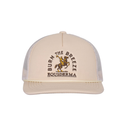 Burn the Breeze Tan Foam Baseball Cap