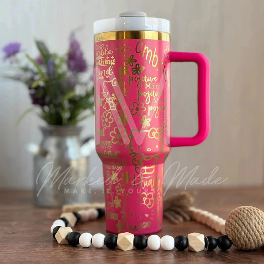 Hello Kitty Motivational  Engraved Tumbler  | 30oz