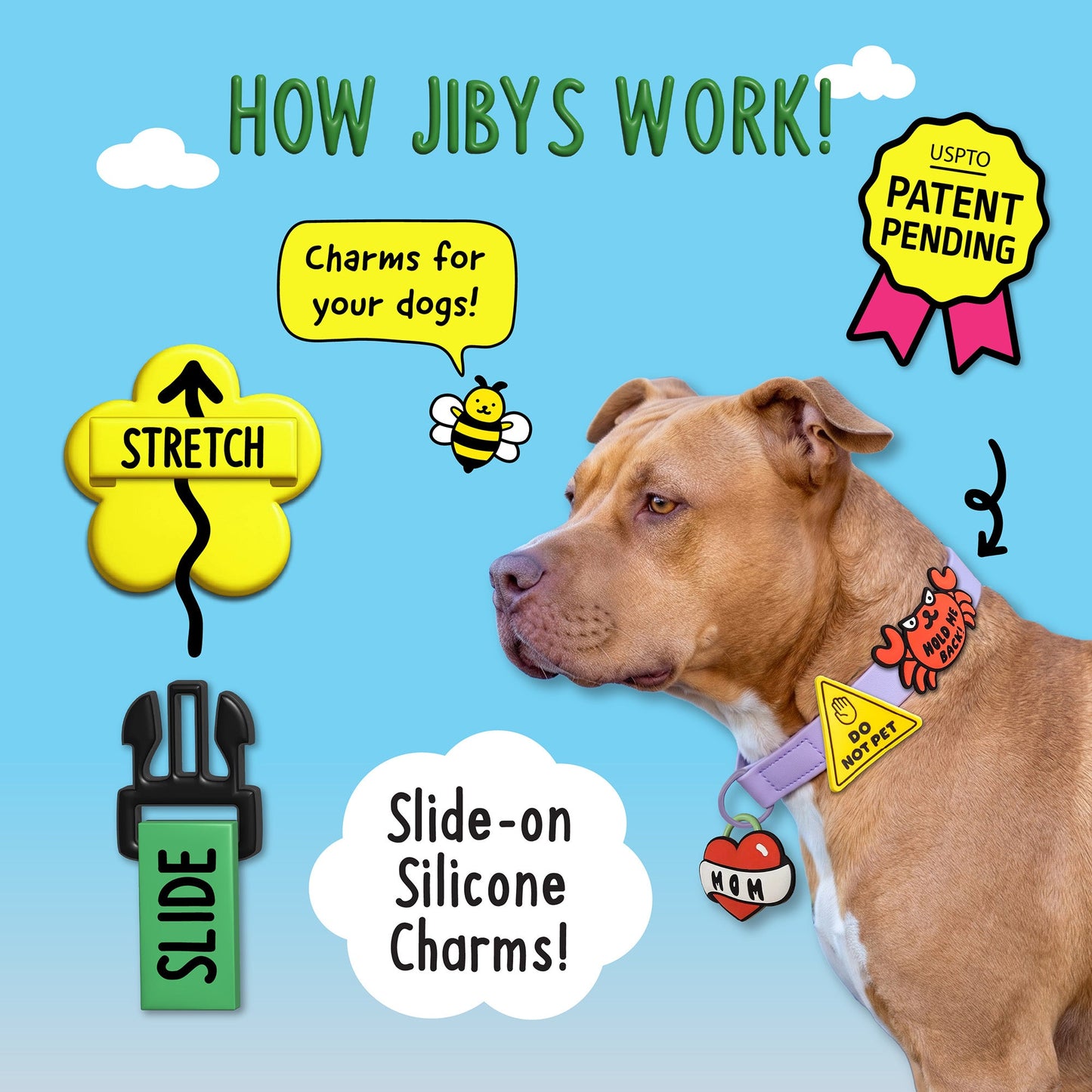 Tennis Ball Jiby Dog Charm