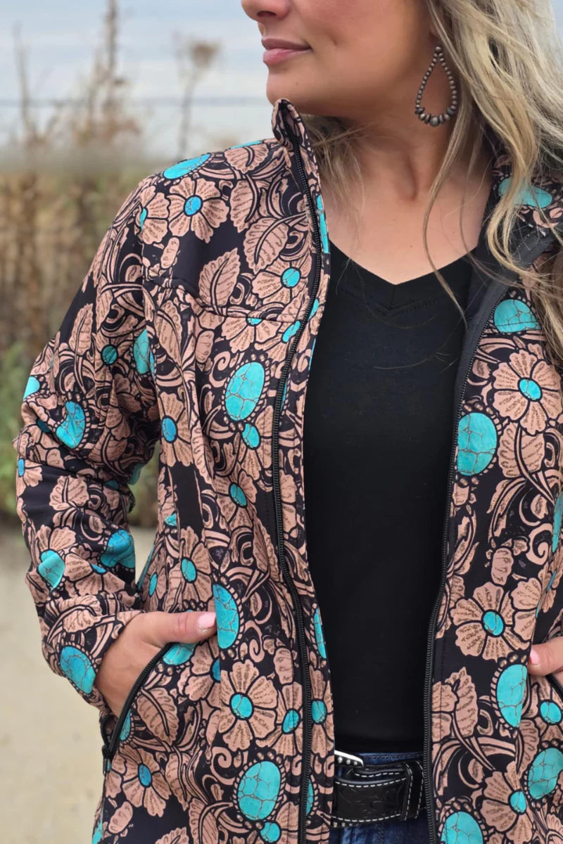 Tattoos on this town soft shell jacket