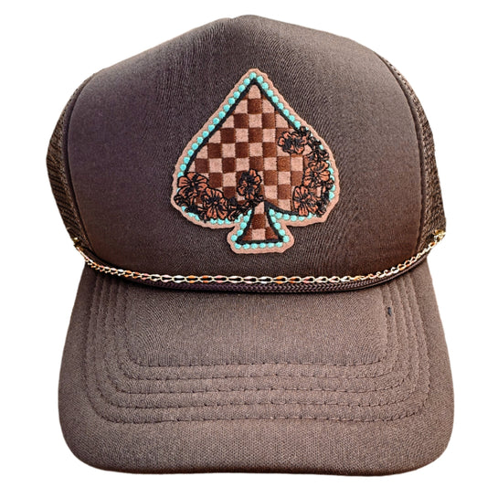 Checkered Heart Hat