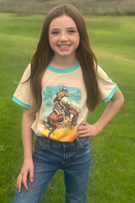 mini Last Wild Ride Ringer tee