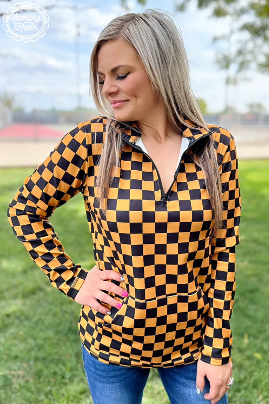 Pep Rally Pullover Gold