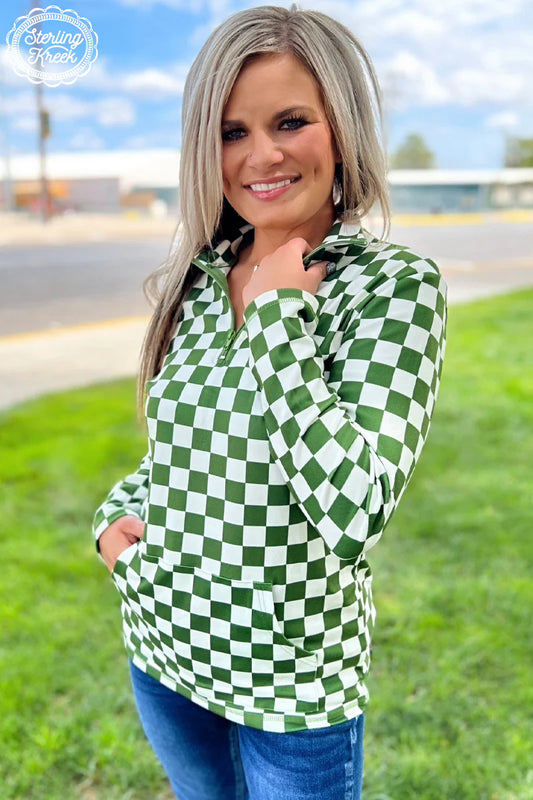 Pep Rally Pullover Green