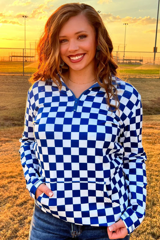 Pep Rally Pullover  Blue
