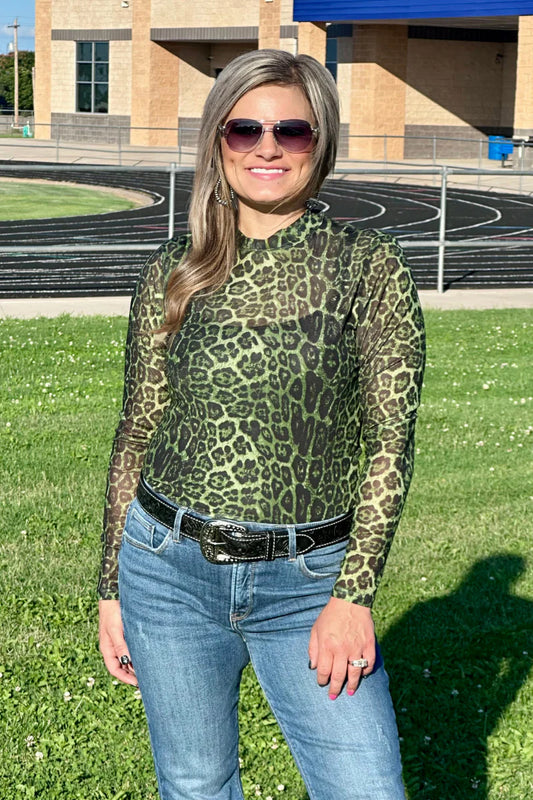Sideline spirit Mesh top Green