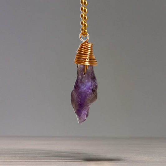 Amethyst Charm - Tumbler Handle Charm