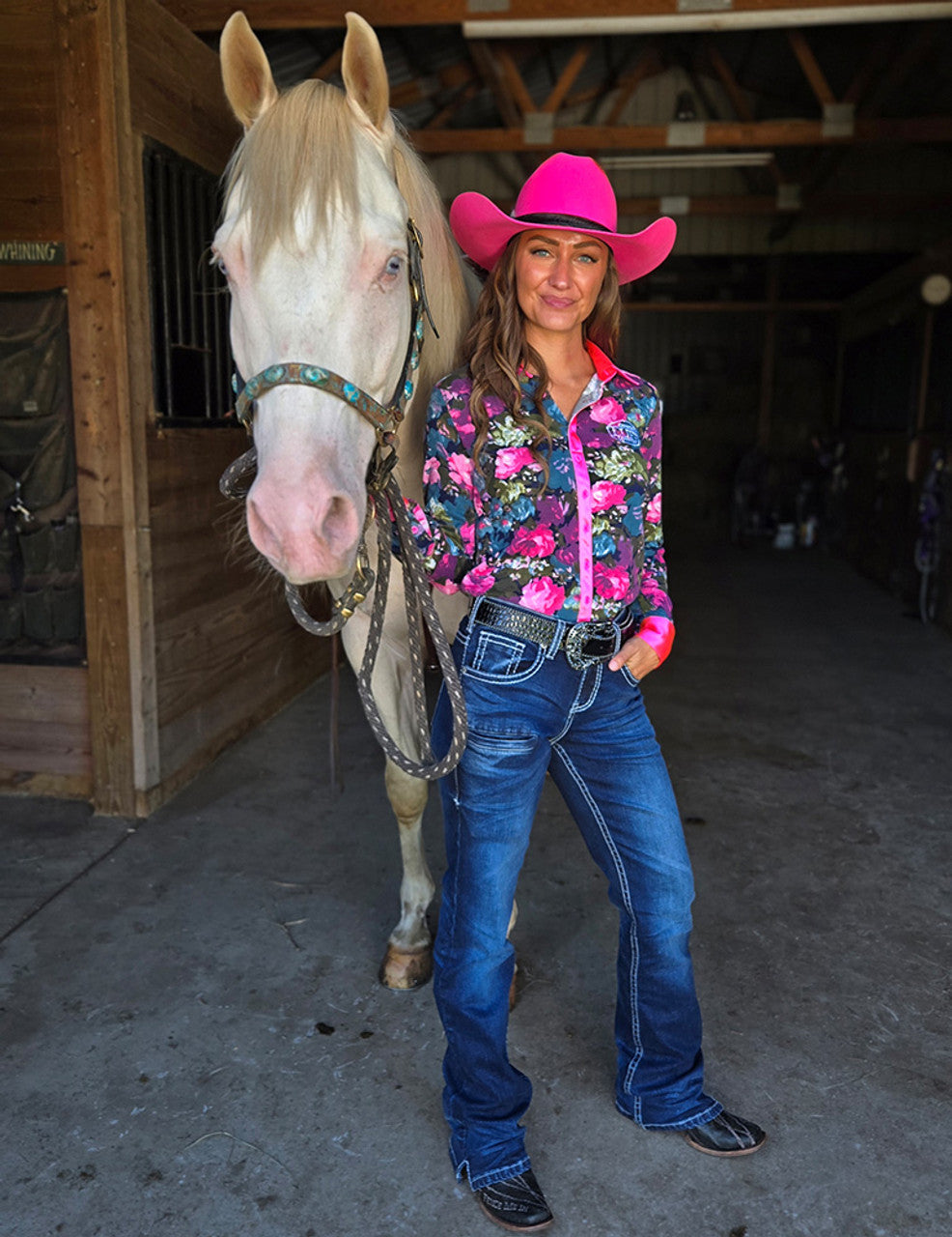 Boot Stitch White Cowgirl Tuff Jeans