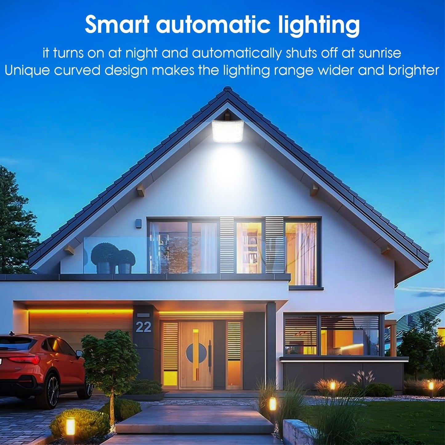 5000W LED Solar Flood Lights,242 LED Street Flood Light Waterproof with Remote Control and 16.4 Ft Cables