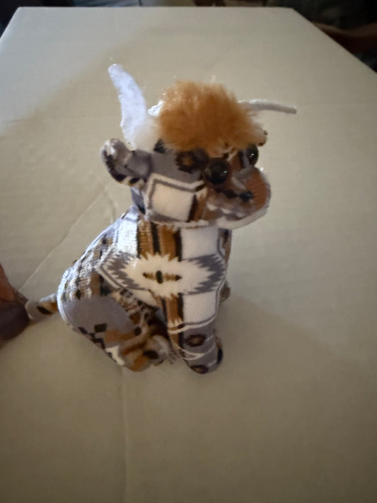Purple Highland Cow mini Farm Pal 4”