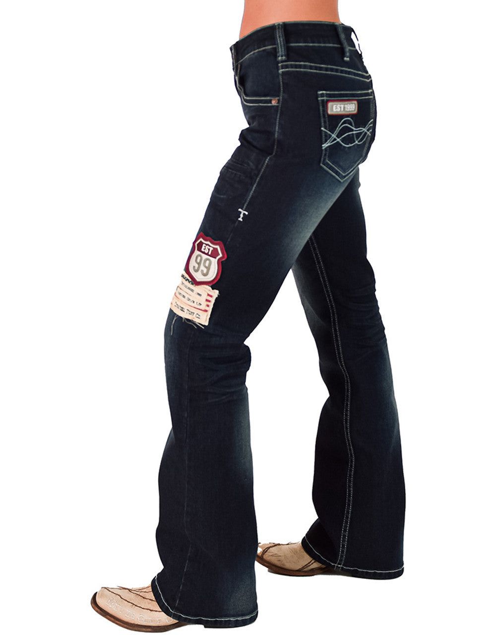Patched Up Bootcut   Cowgirl Tuff Jeans
