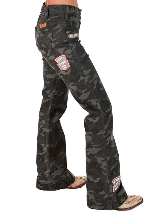 Patched Camo Pull-On Trouser  Cowgirl tuff