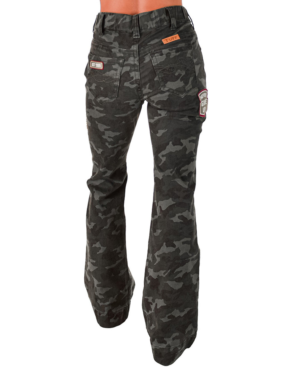 Patched Camo Pull-On Trouser  Cowgirl tuff