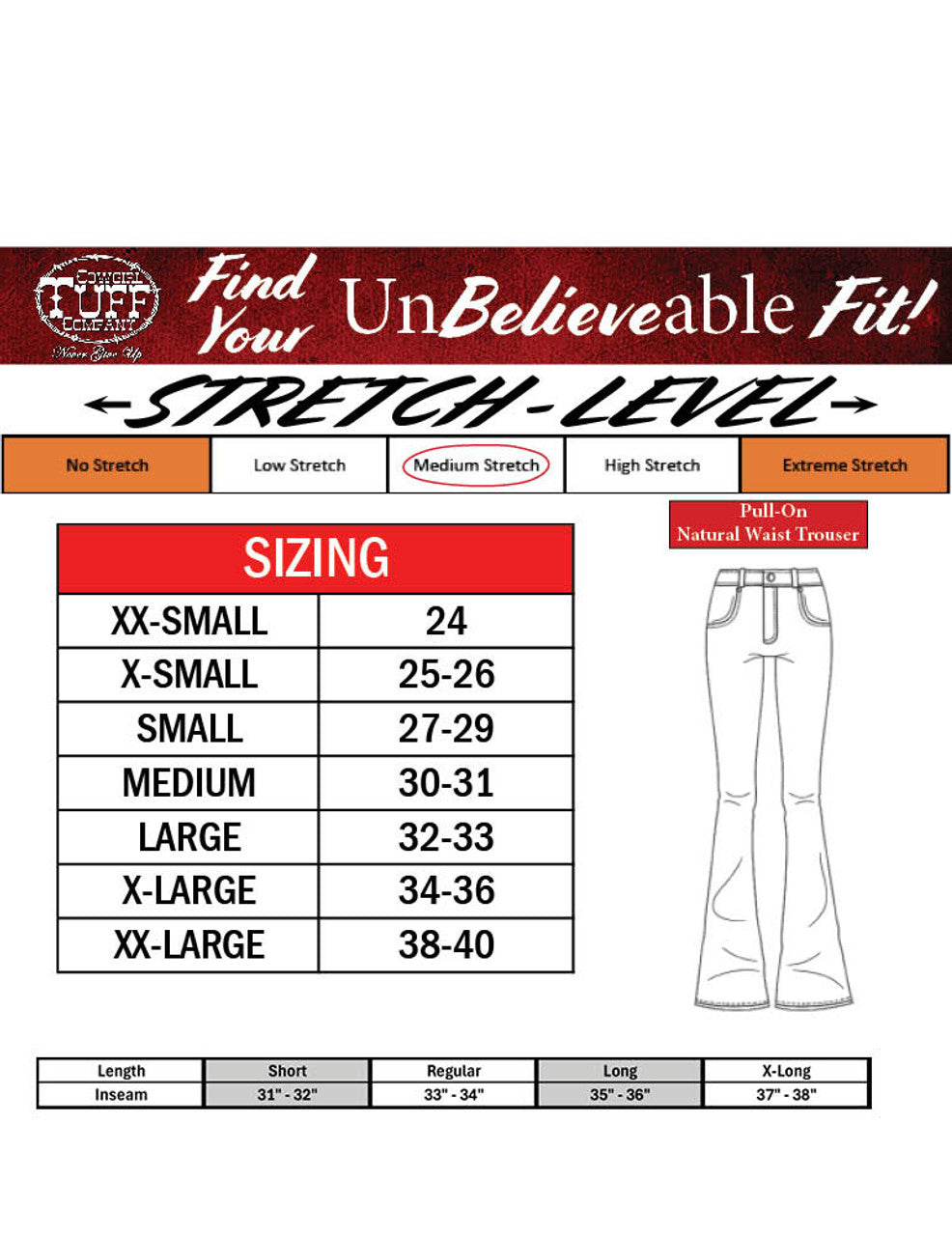 Pull-On Buck'n Bronc Cowgirl tuff