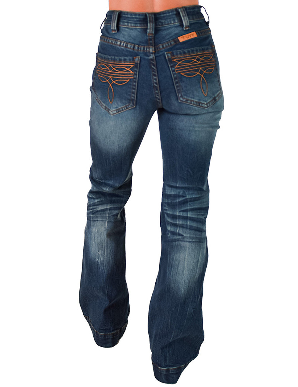 Western Boot stitch Cowgirl Tuff Jeans