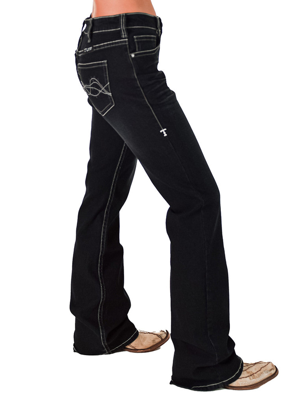 Dark Charcoal DFMI Cowgirl Tuff Jeans