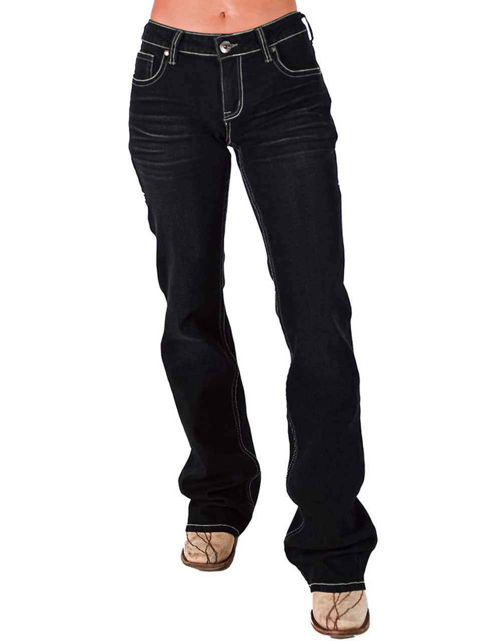 Dark Charcoal DFMI Cowgirl Tuff Jeans