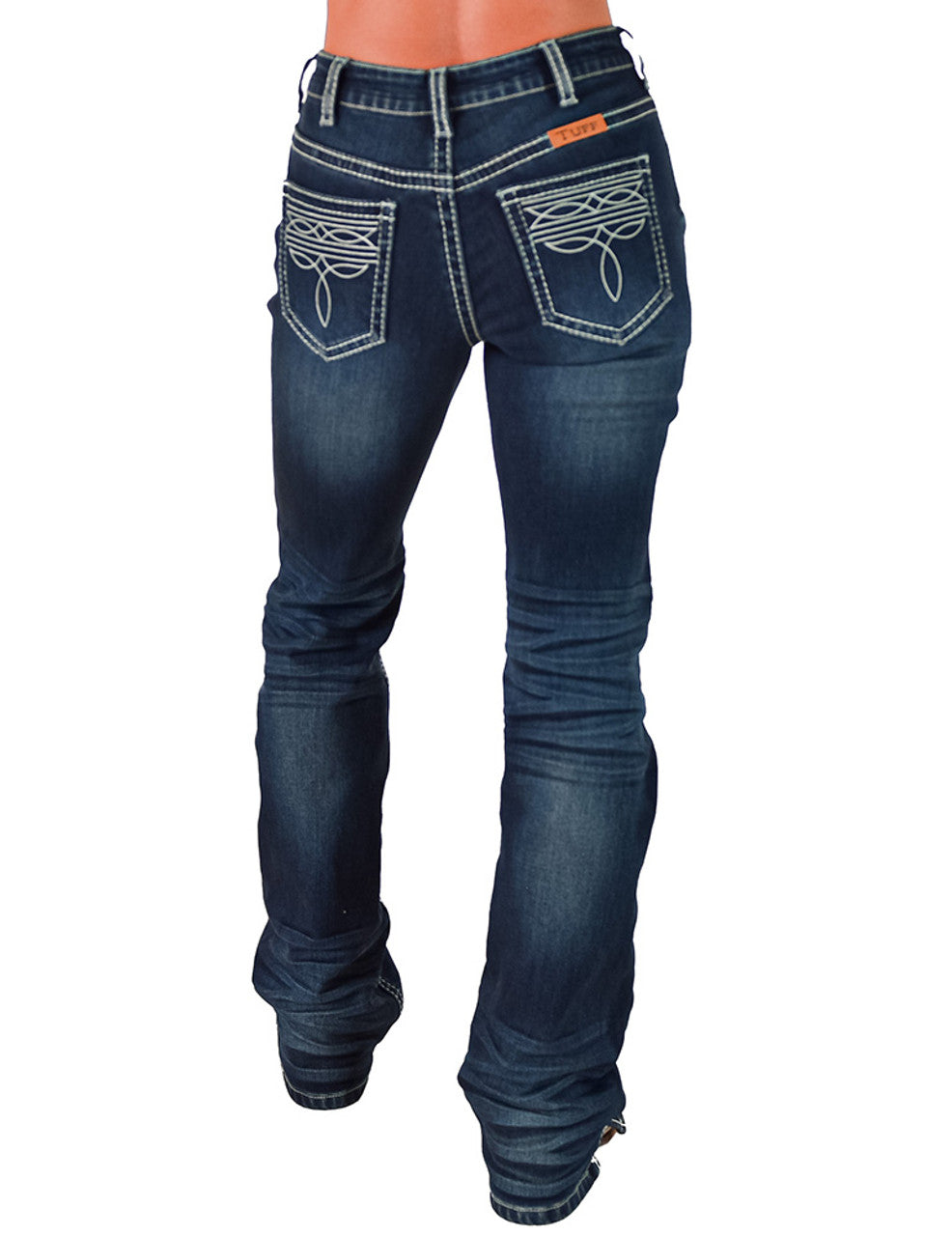 Flannel white Boot stitch.  Cowgirl Tuff Jeans