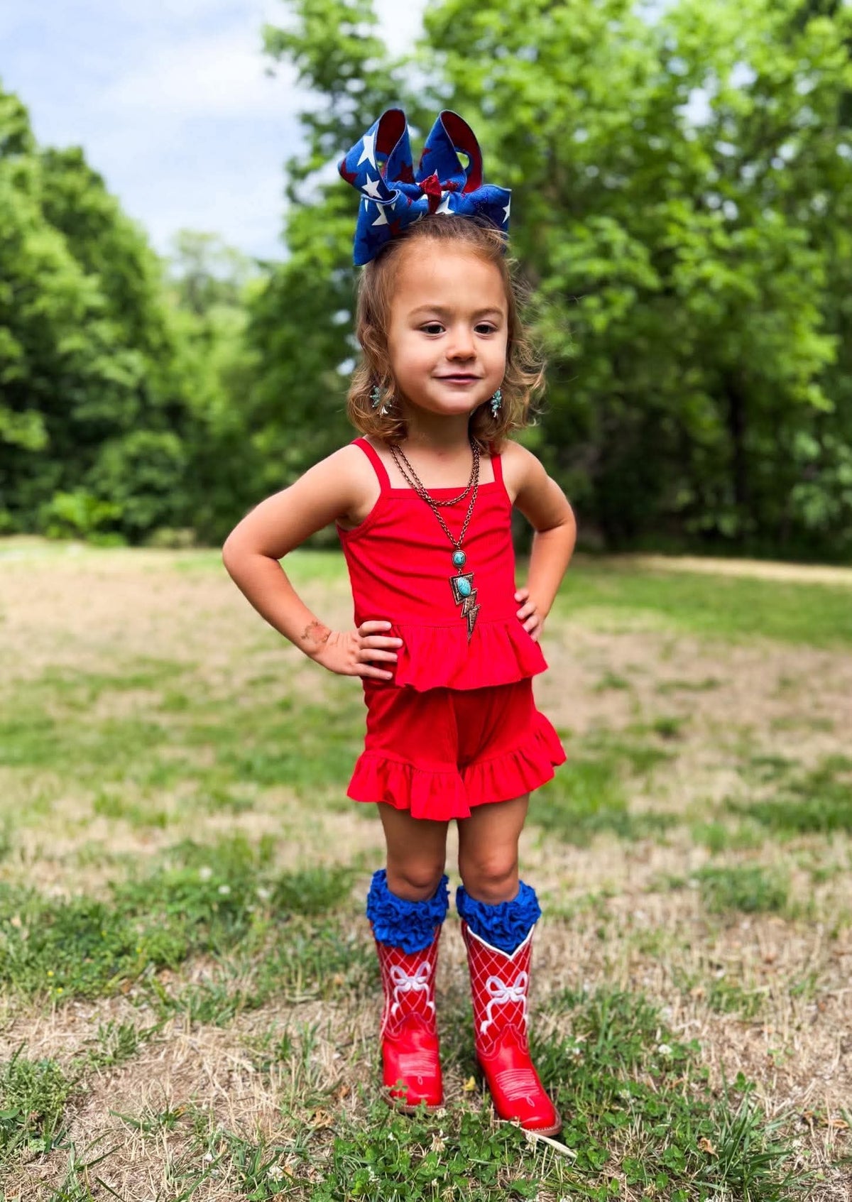 Red Ruffle Set (FINAL SALE)
