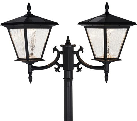 Energizer 2 Heads Solar Post Lamp With Planter