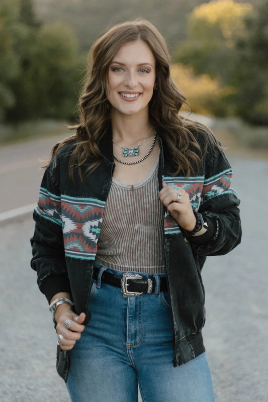 Ninety’s Vibe Bomer Jacket woman