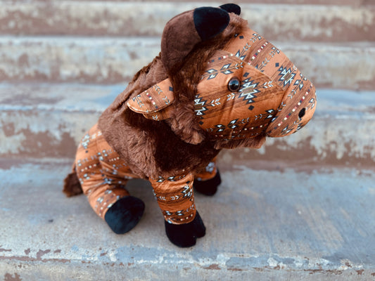 Farm Pal - Brown  Aztec Buffalo Large